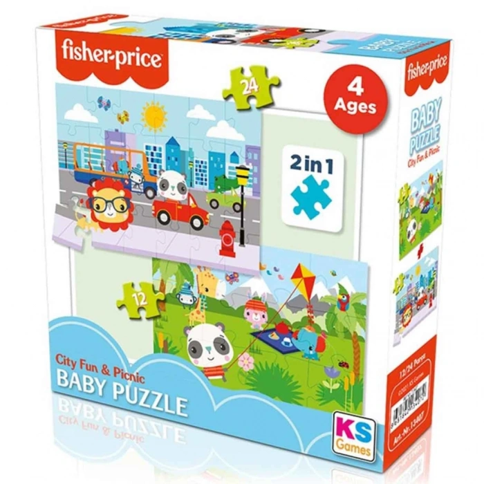 Mey İthalat® BabyCityFun&Picnic2’si1AradaPuzzle