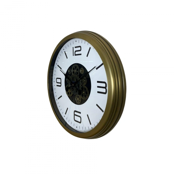 Mey İthalat® Bronze Motion 60 Cm Çarklı Duvar Saati