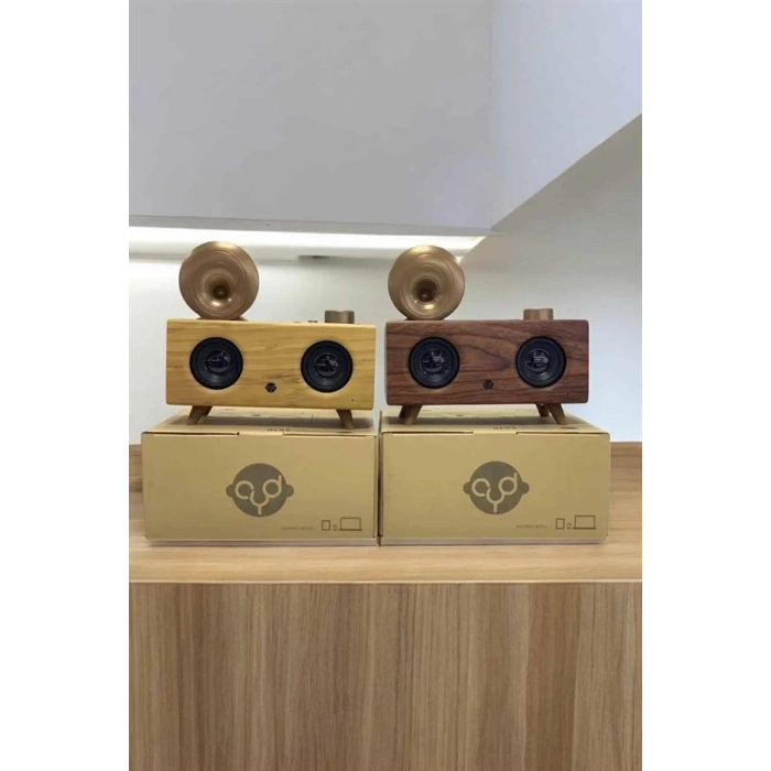 Mey İthalat® Çalar Radyo Müzik Kutusu Nostaljik Hoparlör Speaker