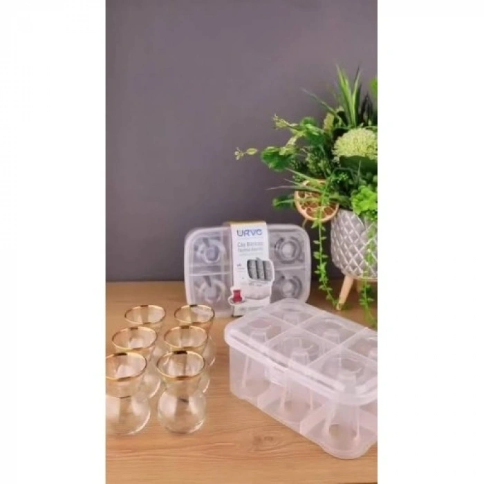 Mey İthalat® Çay Bardağı Taşıma Kutusu