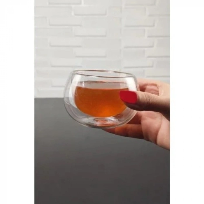 Mey İthalat® Çift Cidarlı Cam Reçellik 6 Adet