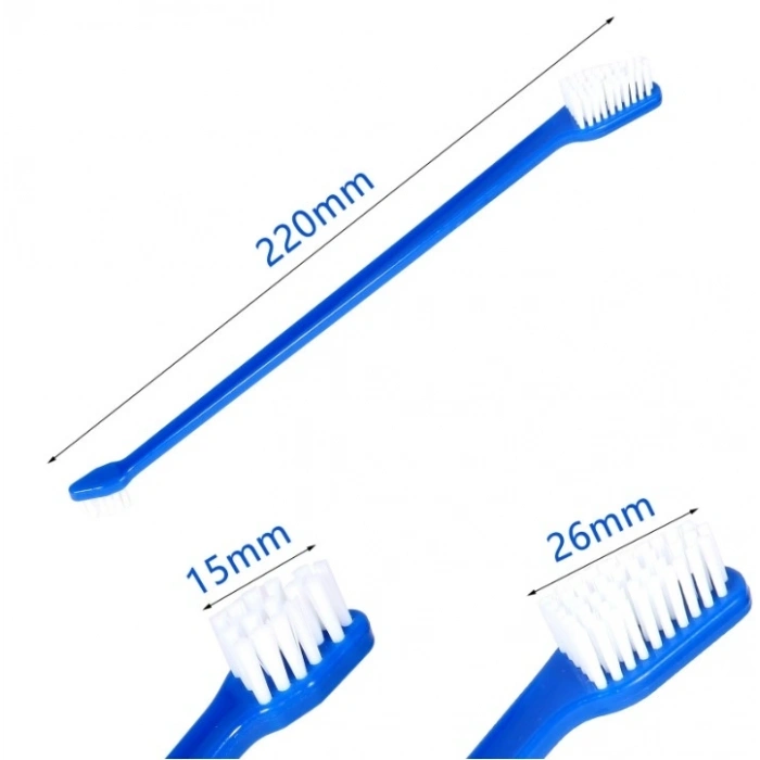 Mey İthalat® Çift Taraflı Hayvan Diş Fırçası 4 lü set