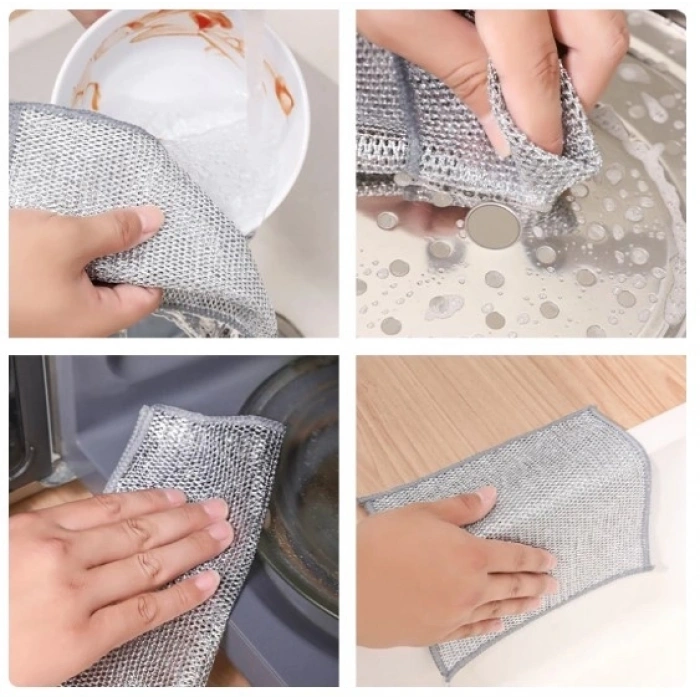 Mey İthalat® Çok Amaçlı Sihirli Tel Temizlik Bezi