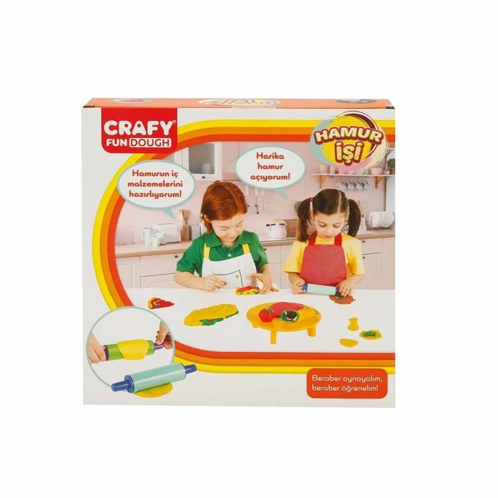 Mey İthalat® Crafy Hamur İşi Oyun Hamuru Seti 200 g 6 Parça