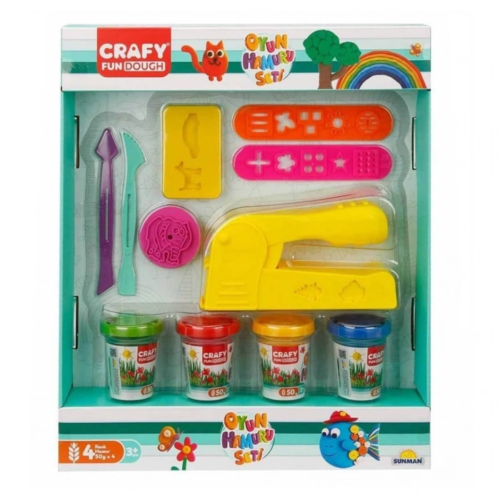Mey İthalat®  Crafy Oyun Hamuru Tasarım Seti
