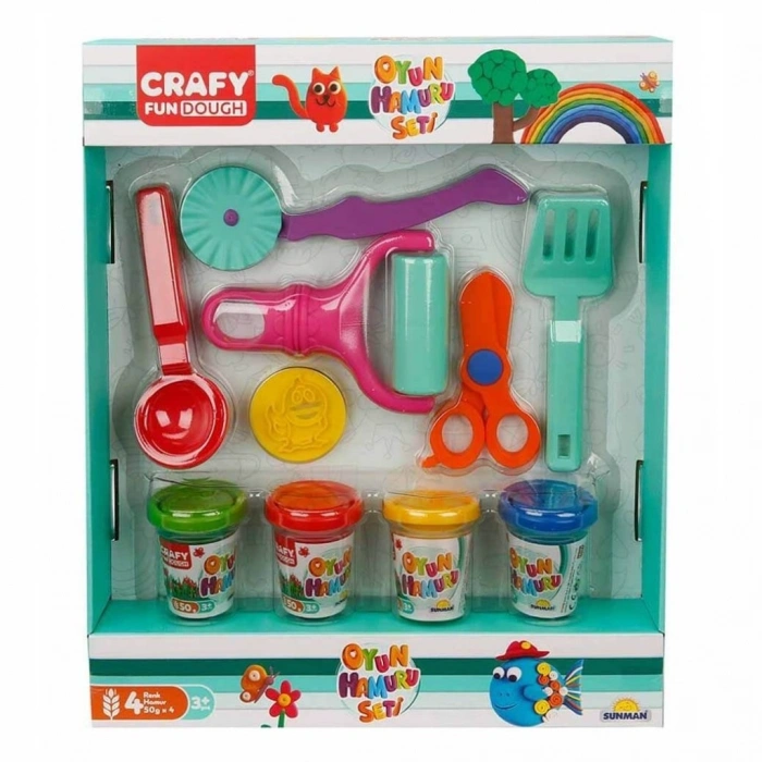 Mey İthalat®  Crafy Oyun Hamuru Tasarım Seti