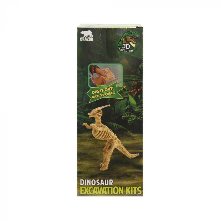Mey İthalat® Crazoo Dinozor Figürlü 3D Kazı Seti