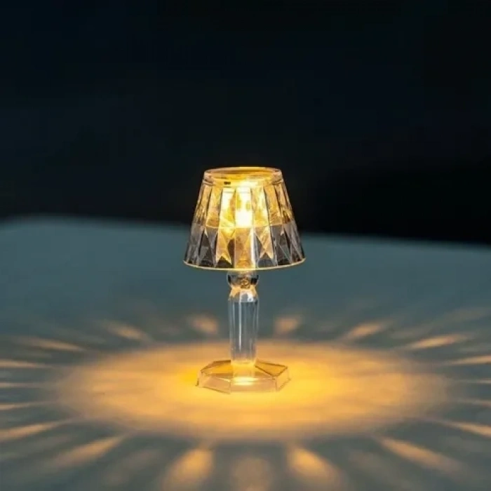 Mey İthalat® Dekoratif Pilli LED Masa Lambası 12Li