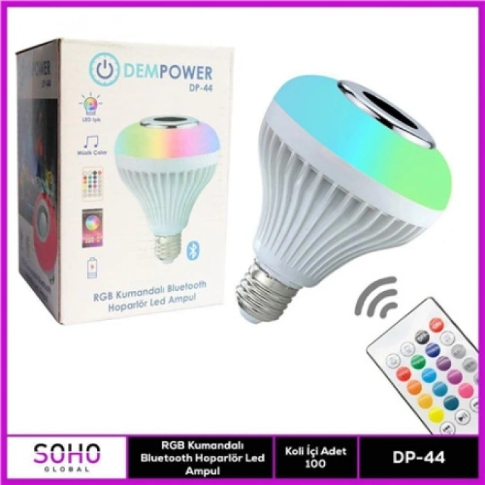 Mey İthalat® DEMPOWER MÜZİKLİ BLUETOOTH AMPUL