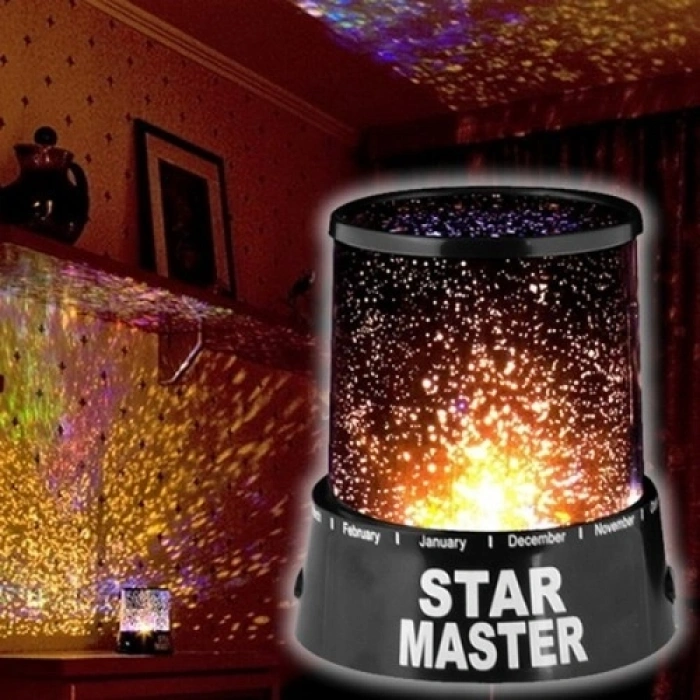 Mey İthalat® Duvara Işık Yıldız Yansıtan Star Master Gece Lambası