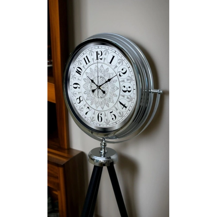 Mey İthalat® Elegance Desenli Tripod Ayaklı Saat