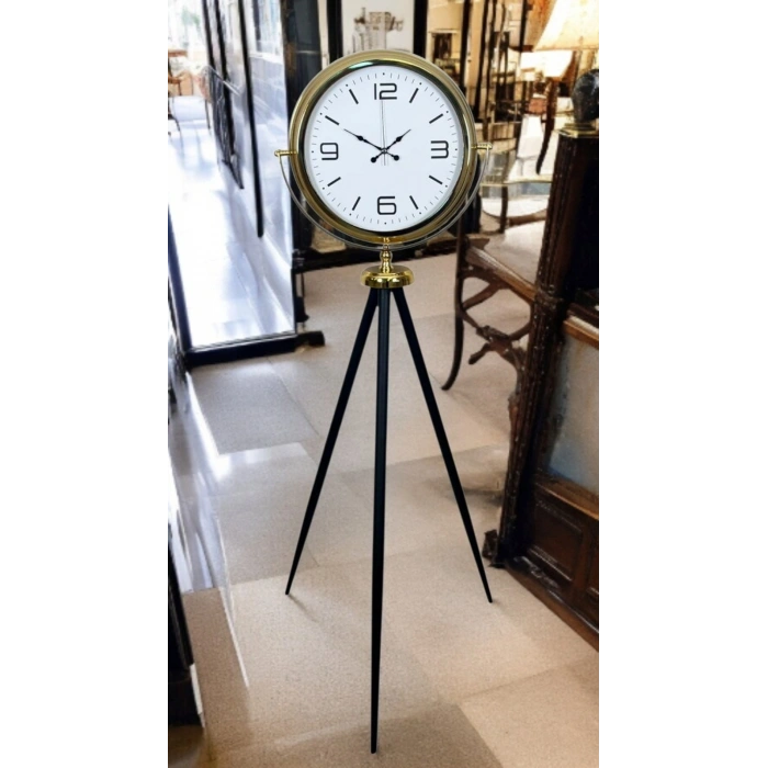 Mey İthalat® Elegance Gold Tripod Ayaklı Saat