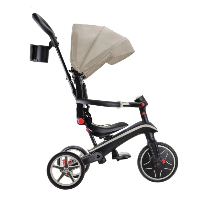 Mey İthalat® Globber Explorer 4in1 Katlanabilir Bisiklet Koyu Bej