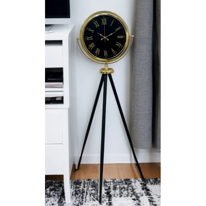 Mey İthalat® Gold Asalet Tripod Ayaklı Saat