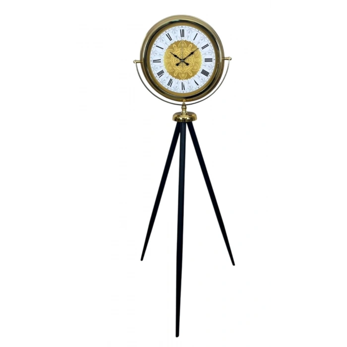 Mey İthalat® Gold Asalet Tripod Ayaklı Saat