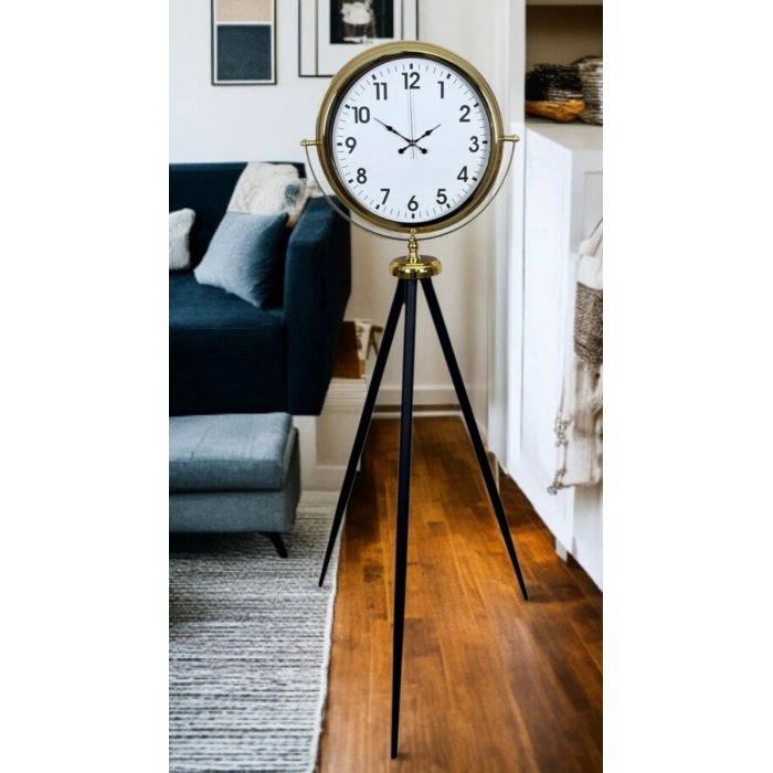 Mey İthalat® Gold Klasik Tripod Ayaklı Saat