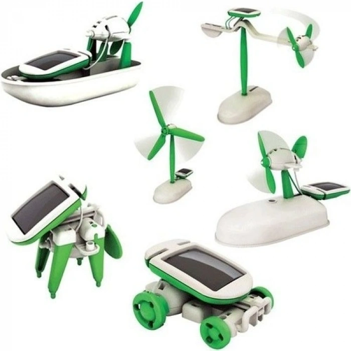 Mey İthalat® Güneş Enerjili Robot Oluşturma Seti Solar Kit (6 in 1)