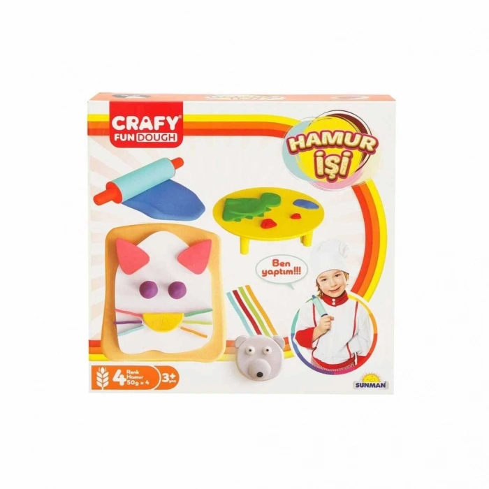 Mey İthalat®  Hamur İşi Oyun Hamuru Seti 200 gr 6 Parça