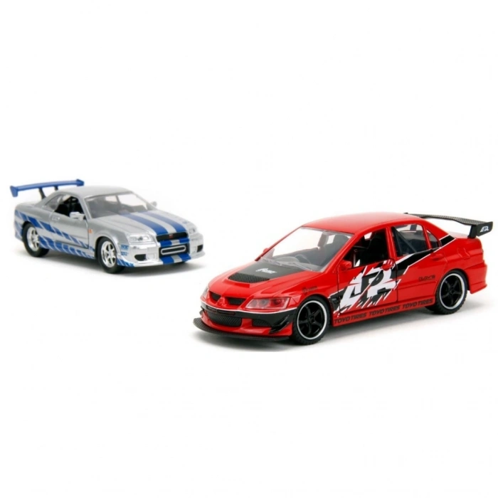 Mey İthalat® Hızlı & Öfkeli 2li Paket, 2006 GTR R34 Model Arabaları