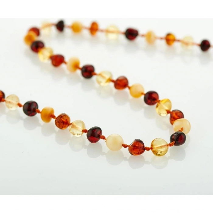 Mey İthalat®   Kehribar Bebek Kolyesi 587 Multicolor