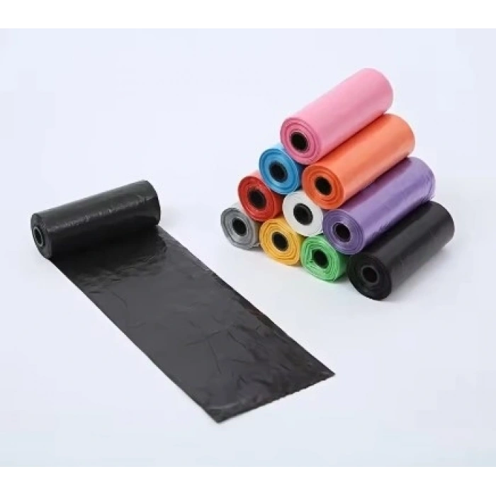 Mey İthalat® Köpek Dışkı Poşeti 4lü Düz Renk Set