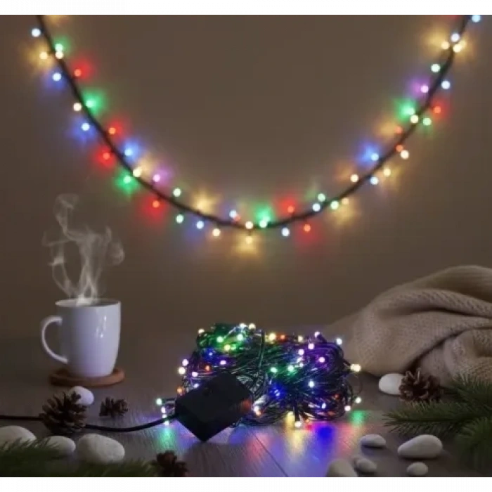 Mey İthalat® LED Damla Uçlu RGB Dekoratif Işık 10 Metre 100
