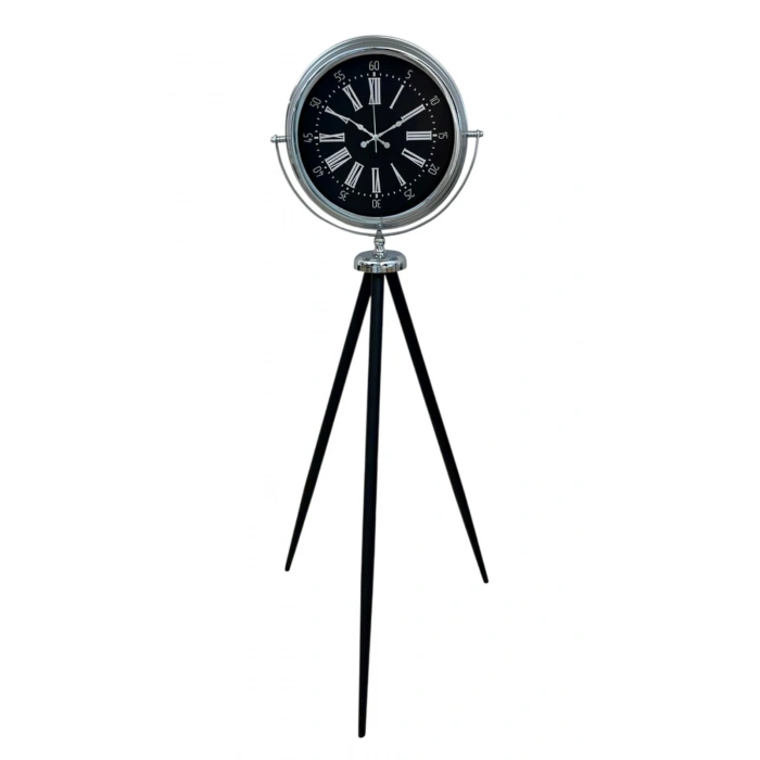 Mey İthalat® Majestic Krom Tripod Ayaklı Saat