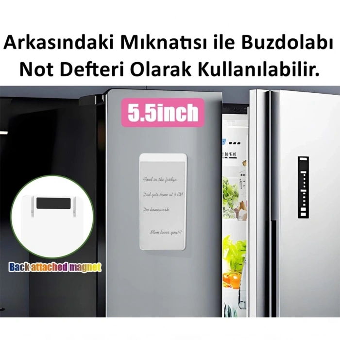 Mey İthalat® Manyetik Mini Sihirli Yazı Tahtası 5,5 - 14 cm
