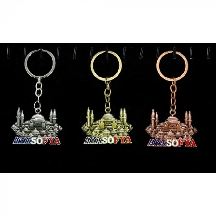 Mey İthalat® Metal Ayasofya Anahtarlık
