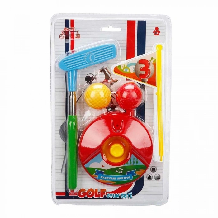 Mey İthalat® Mini Golf Oyun Seti - Sarı Top Çukuru