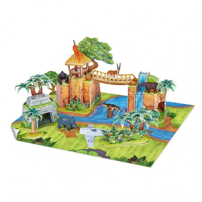 Mey İthalat® Orman Hayvanları Oyun Seti 3D Puzzle
