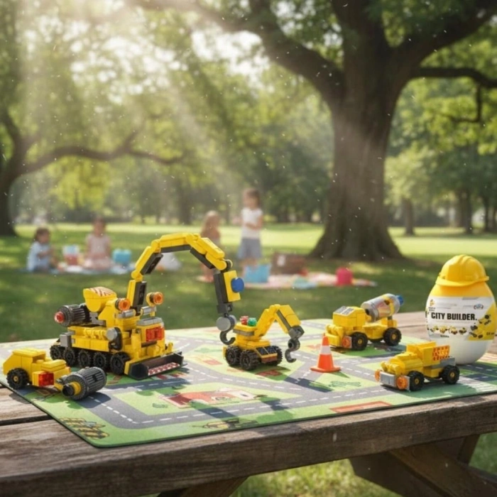 Mey İthalat® P605002 6 İN 1 SARI YUMURTA MODEL 45 PARÇA BLOCK OYUNCAK