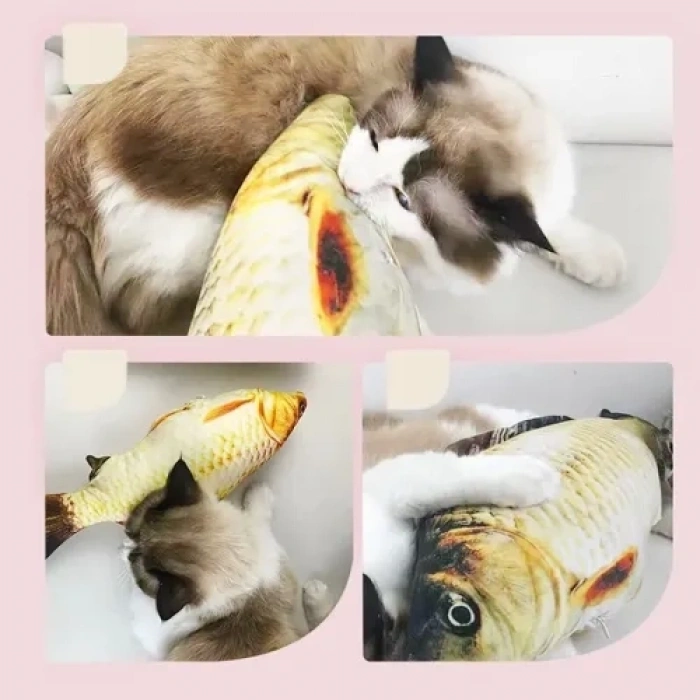 Mey İthalat® Peluş Balık Kedi Oyuncağı