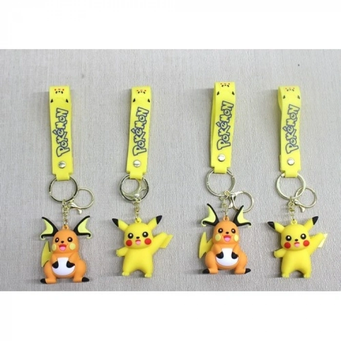 Mey İthalat® Pikachu Raichu Silikon Anahtarlık