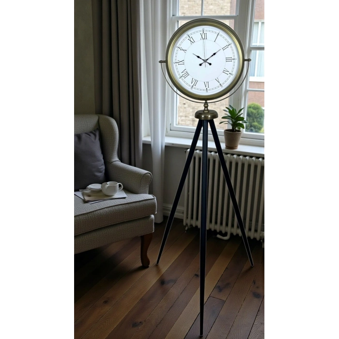 Mey İthalat® Prestij Vintage Tripod Ayaklı Saat
