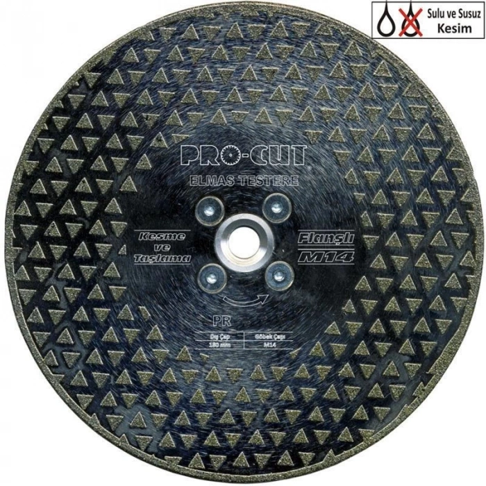 Mey İthalat® Procut 50959 DTF 180 Elmas Flanşlı Kesme Taşlama M14