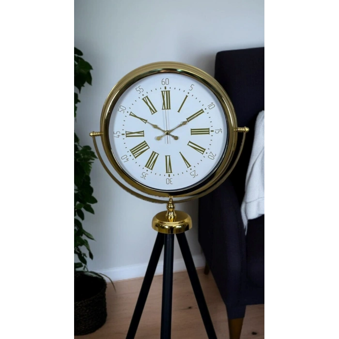 Mey İthalat® Pure Gold Tripod Ayaklı Saat