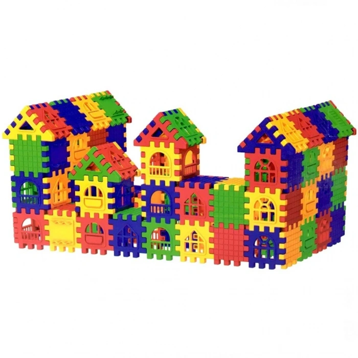 Mey İthalat® Puzzle City 3D Yapı ve Tasarım Blokları 128 Parça