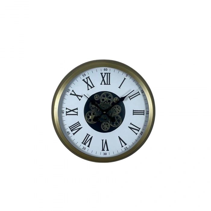 Mey İthalat® Roma Elegance Eskitme 60 Cm Çarklı Duvar Saati