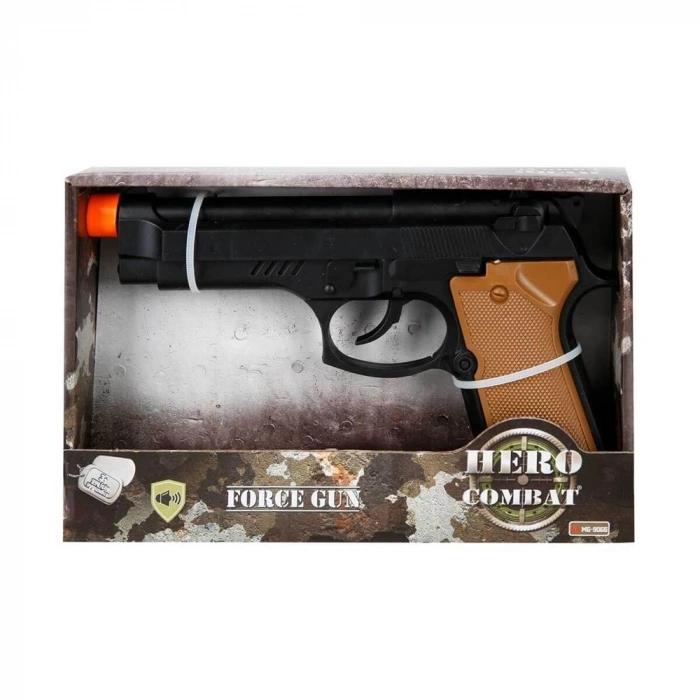 Mey İthalat® S00001077 ASKER TABANCA SESLİ 2R.KUTU -SUN