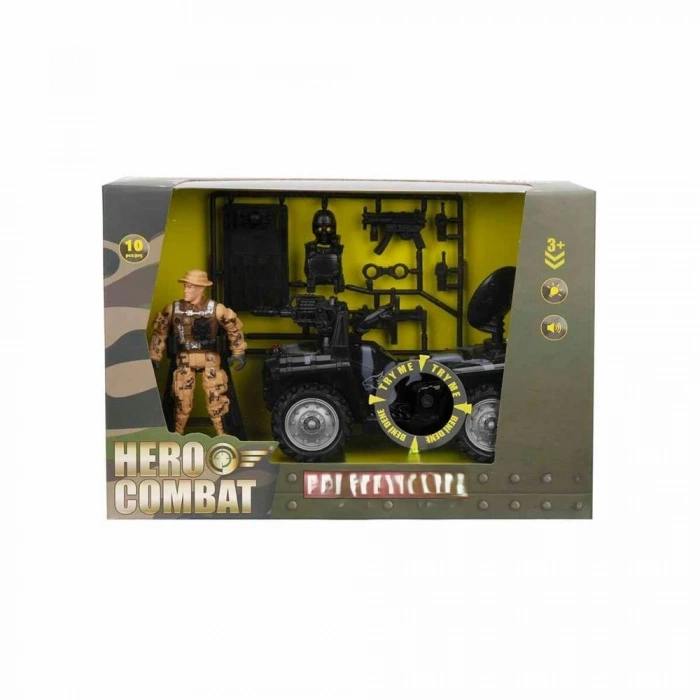 Mey İthalat® Sesli ve Işıklı Askeri Araç Seti 10 Parça