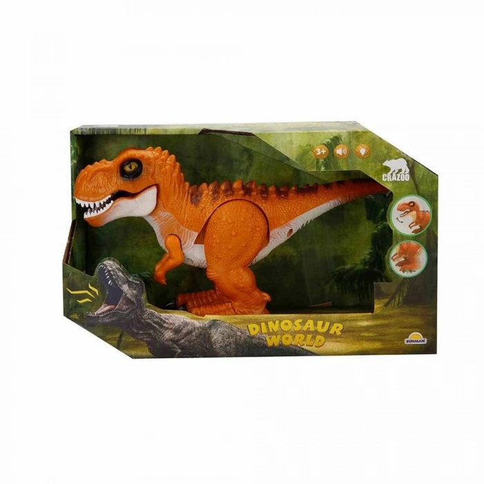 Mey İthalat® Sesli ve Işıklı Yürüyen Dinozor