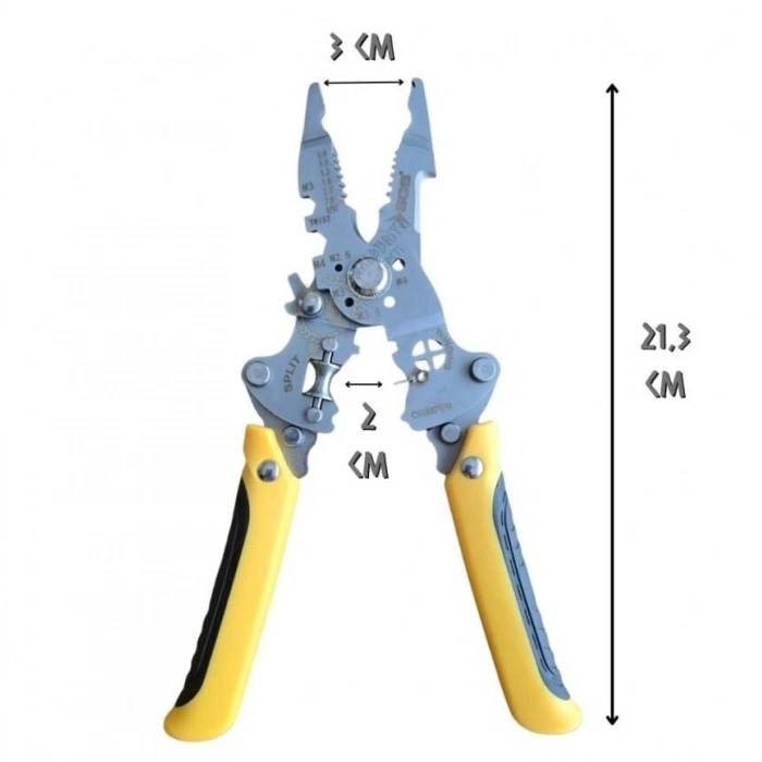 Mey İthalat® Sgs 2074 Çok Amaçlı Elektrikçi Pense Seti