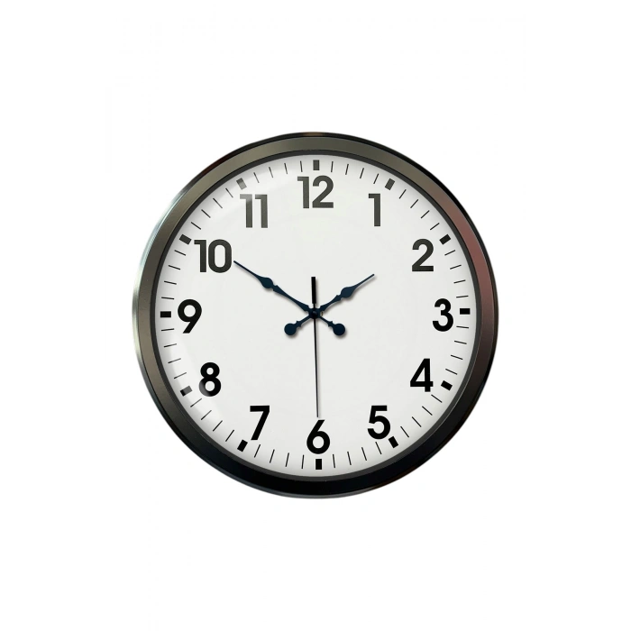 Mey İthalat® Siyah Klasik 52 Cm Modern Duvar Saati