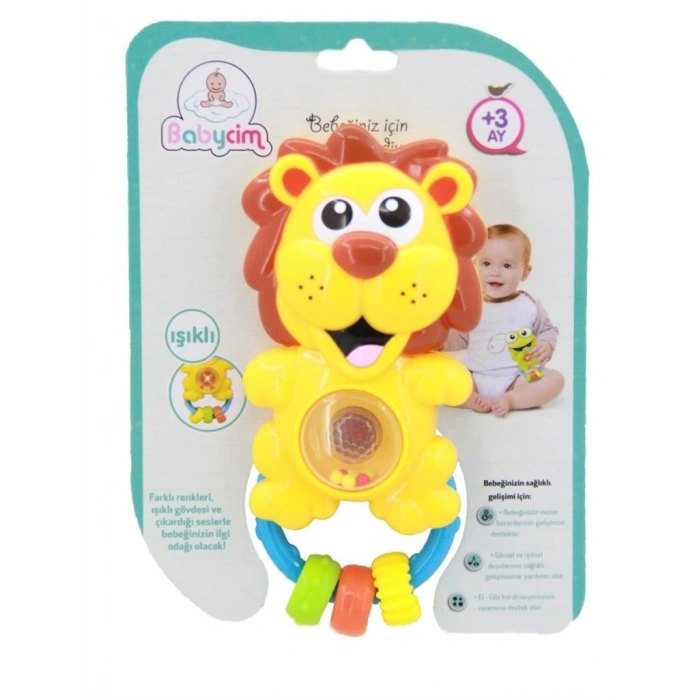 Mey İthalat® URT041-004 BABYCİM NEŞELİ SSLİ PİLLİ ASLAN ÇINGIRK