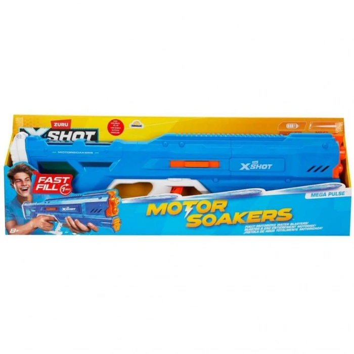 Mey İthalat® X-Shot Fast-Fill Motor Soakers Mega Pulse Su Tabancası 68 cm