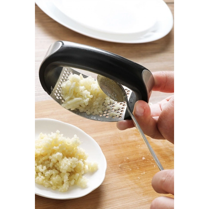 Mey İthalat®  Yeni Sarımsak Ezici Paslanmaz Çelik Garlic Press