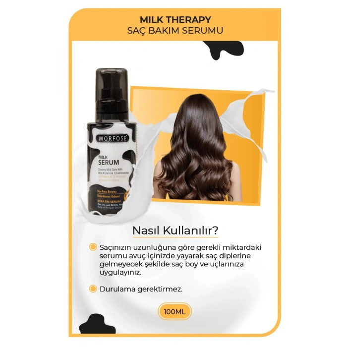 Milk Therapy Kremsi Saç Serum 100 ML - Onarıcı Bakım - mrfs
