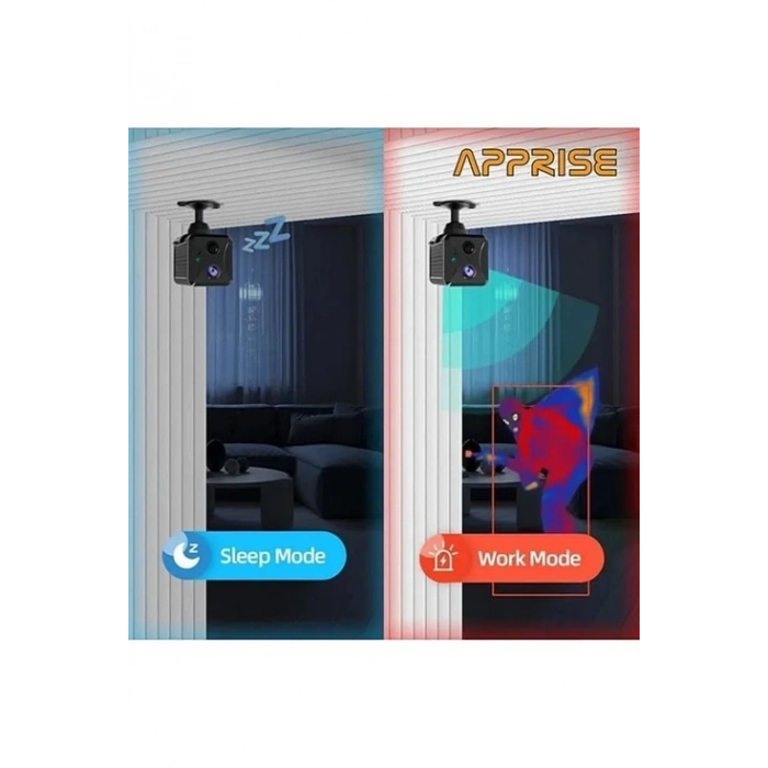 Mini Pır Sensörlü Algılamalı Sesli Konuşmalı 1080p Hd Wifi Kamera