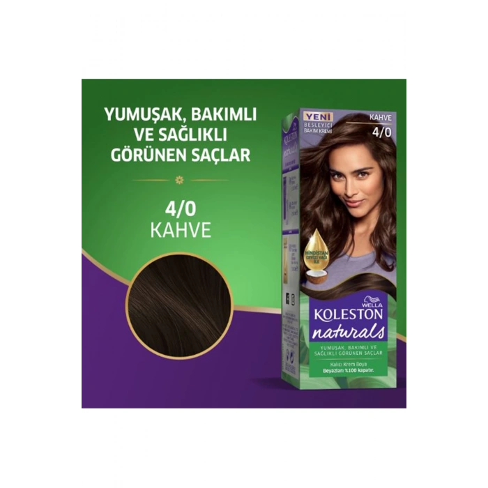 Naturals Saç Boyası Kahve 4/0 2x Paket